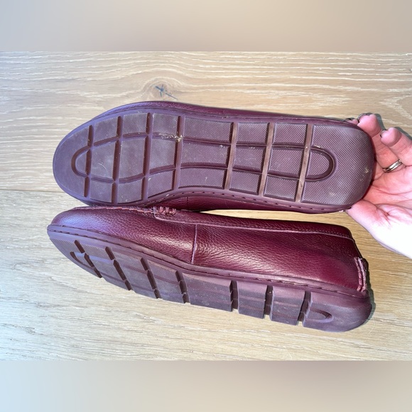 Coach maroon mary lock up loafers - Picture 5 of 7